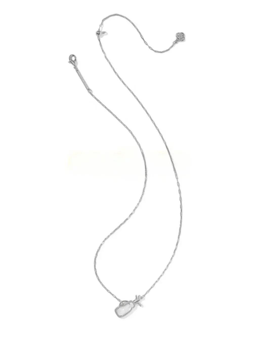 Kendra Scott Silver Heart Charm Necklace - Silver